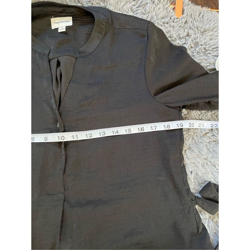 Frank and oak black popover Henley shirt dress size‎ xs - Picture 4 of 6